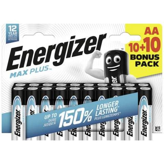 Energizer Energizer Max Plus AA battery Alkali-manganese 1.5 V 20 pc(s) E304145600