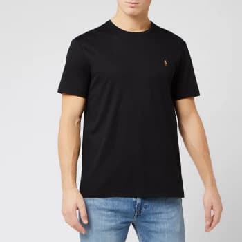 Polo Ralph Lauren Mens Custom Slim Fit Soft Cotton T-Shirt - Polo Black - S
