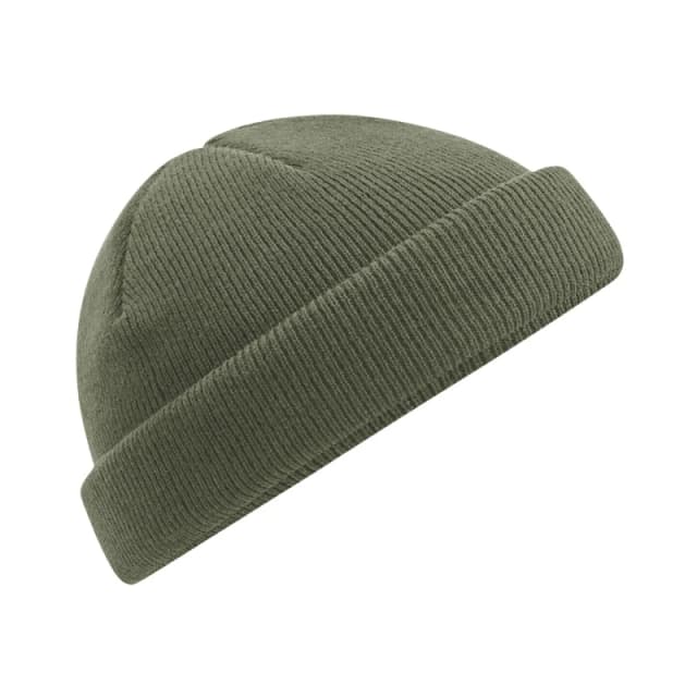Beechfield Beechfield Men Fisherman Mini Beanie in Dark Olive Dark Olive One Size Male 5059958859968