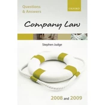 Company Law 2008 and 2009 by Stephen Judge Book