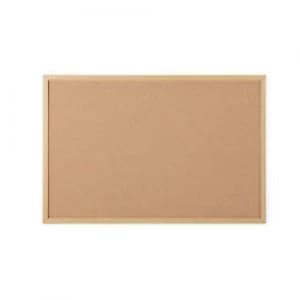 Bi-Office Cork Board with Oak Frame 1200 x 900 mm