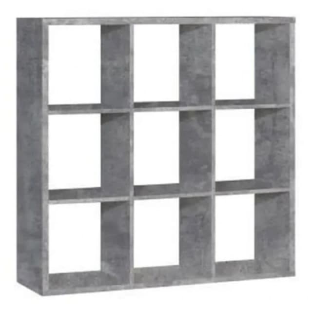 Furniture To Go Mauro 3X3 Storage Unit In Concrete Grey