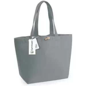 Westford Mill EarthAware Organic Marina Tote (34cm x 34cm x 17cm) (Grey) - Grey