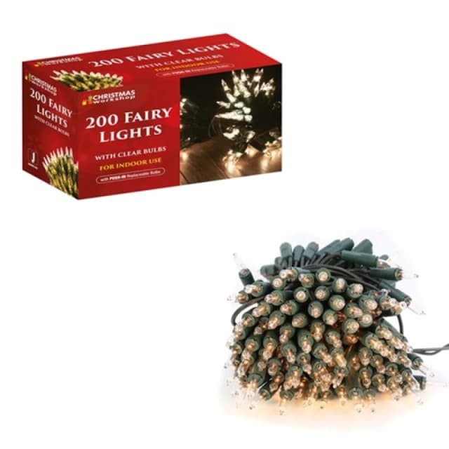 Christmas Workshop 200 Shadeless Clear Fairy Lights 75270