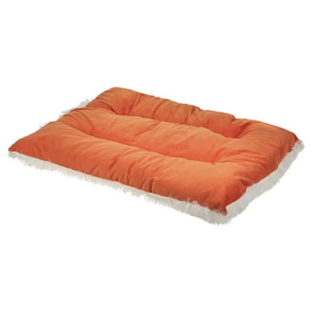 Beliani Pet Bed Ergani Velvet Orange