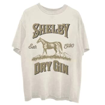 Peaky Blinders - Shelby Dry Gin Unisex Large T-Shirt - White