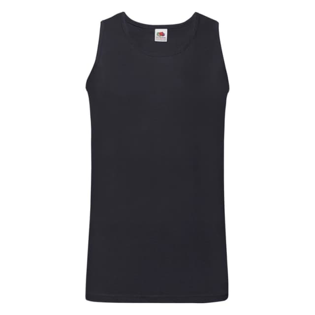 Fruit Of The Loom Fruit of the Loom Men Valueweight Athletic Tank Top in Mid Navy Size: Small Mid Navy S Male 5063527225405