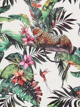 Arthouse Animal Jungle White Multi Wallpaper