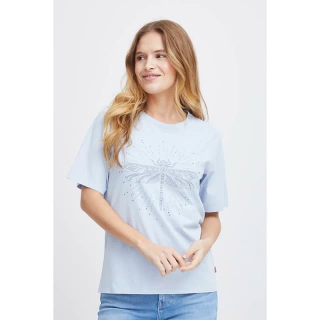 Pulz Jeans Womens T-Shirt Pulz Jeans Dragonfly Bleu Female M
