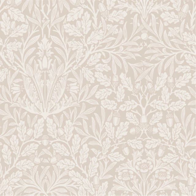 William Morris at Home Acorn Hessian Wallpaper Wallpaper One size Cream 73450669000