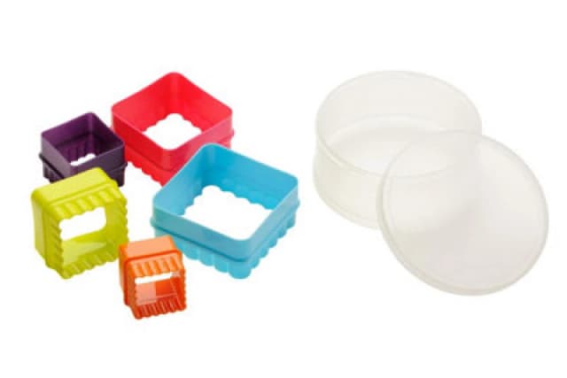 Premier Housewares Coloured Shape Cutters 5Pc Square Fluted Shape Cutter Multi