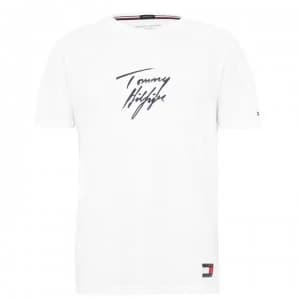 Tommy Bodywear Short Sleeve Signature T Shirt - Classic White