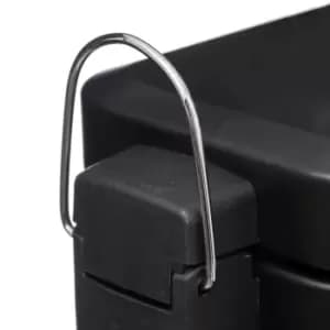 5 Litre Rectangular Bathroom Bin Black