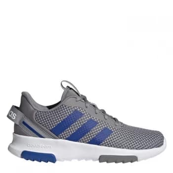 adidas Racer Trainers Junior Boys - Grey/Royal