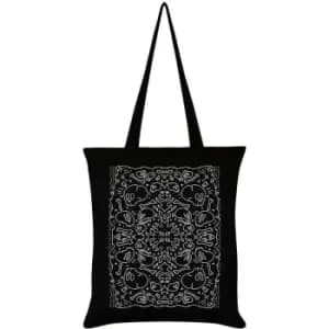 Grindstore Skull N Bones Tote Bag (One Size) (Black/White) - Black/White