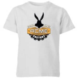 Looney Tunes ACME Logo Kids T-Shirt - Grey - 11-12 Years