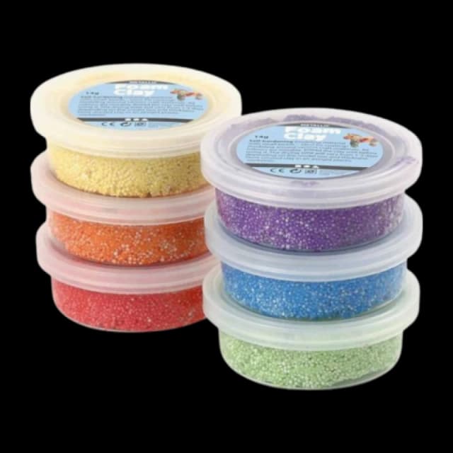 Foam Clay Metallic Pack of 6 - Assorted FOA-ASS-123