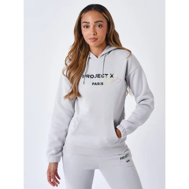 Project X Paris Project X Paris Womens Embroidered Hoodie Blanc Female XS