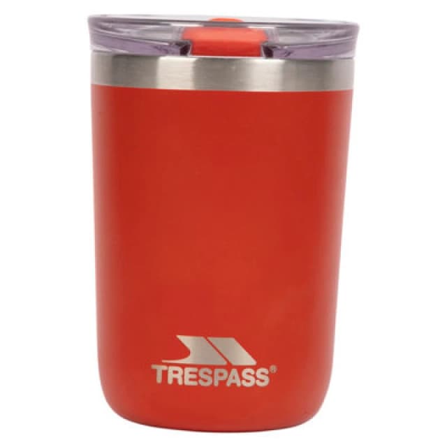 Trespass Trespass Rounder Stainless Steel Travel Cup in Red Red One Size Unisex 5063750866833
