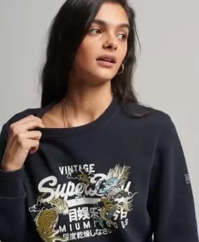 Superdry Vintage Logo Narrative Crew Sweatshirt