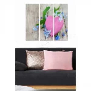 MDF7169634 Multicolor Decorative MDF Painting (3 Pieces)