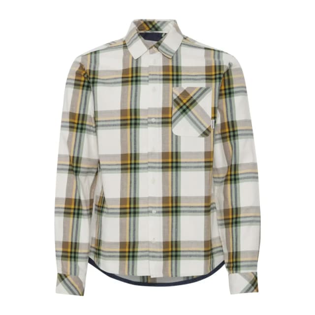 Blend Long sleeve plaid shirt with pocket Blend Vert Male L