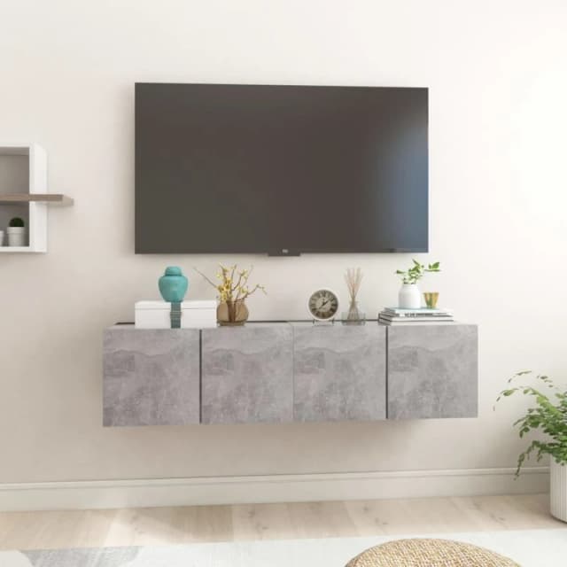 VIDAXL Hanging tv Cabinets 2 pcs Concrete Grey 60x30x30cm Vidaxl 8720286587638