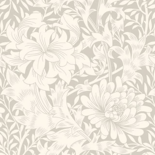 Hoopla Walls Chrysanthemum Dove Smooth Matt Wallpaper