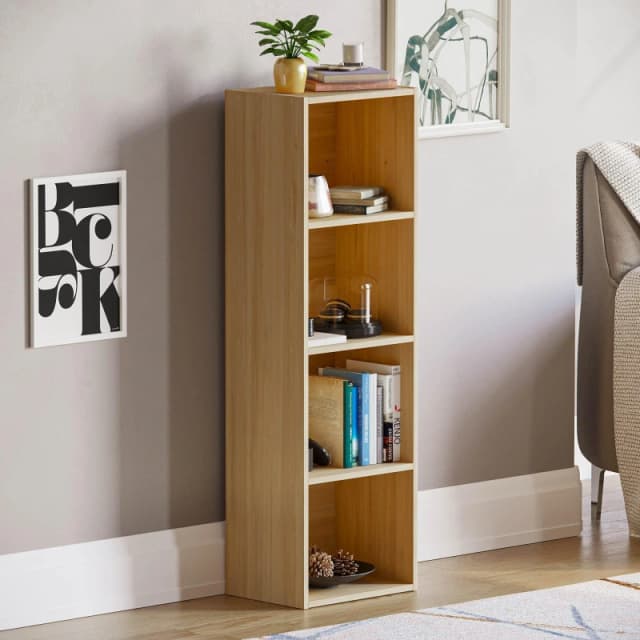 Lassic Vida Designs Oxford 4 Tier Cube Bookcase Oak unisex 4 Tier