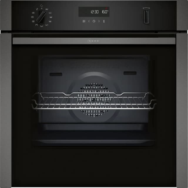 Neff N50 B6ACH7AG7B Slide and Hide Electric Single Oven - Graphite B6ACH7AG7B Graphite,Grey