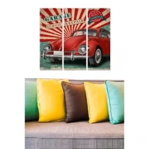 MDF7819262 Multicolor Decorative MDF Painting (3 Pieces)