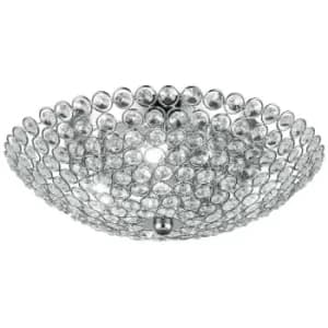 Fan Europe PLANET Ceiling Light Chrome, Crystals 32x11cm