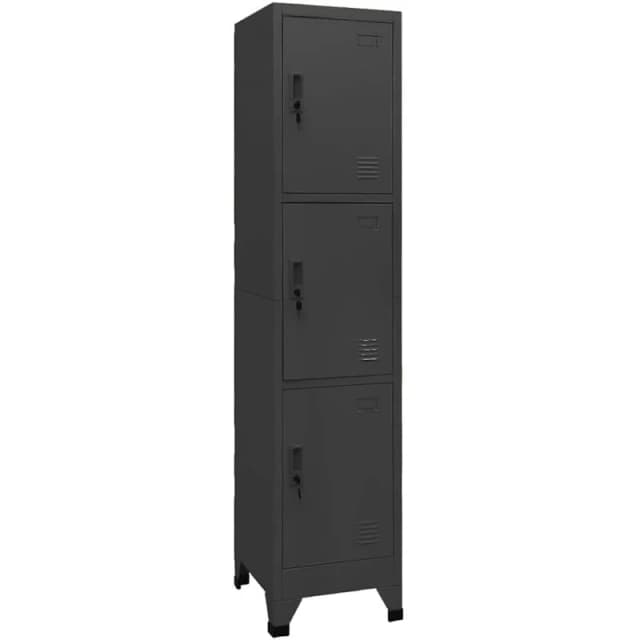 VIDAXL Locker Cabinet Anthracite 38x45x180cm Steel Vidaxl 8720286700891