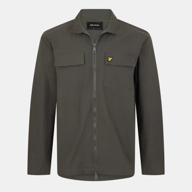 Lyle and Scott Cotton Overshirt - Grey Grey S
