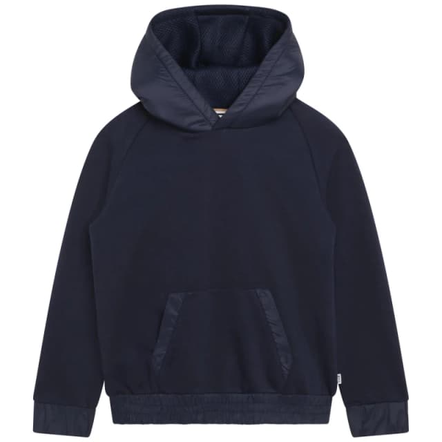 Boss Logo Hoodie Juniors - Blue Blue 3 - 4 Years
