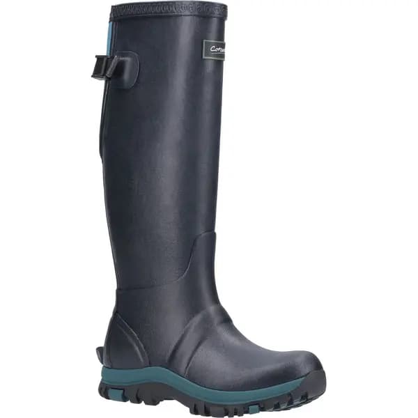 Cotswold Womens Realm Tall Wellies Wellington Boots - UK 4 Blue female GDE2710NVY4