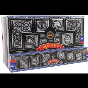 Box of 12 Packs of Super Hit Incense Sticks by Satya