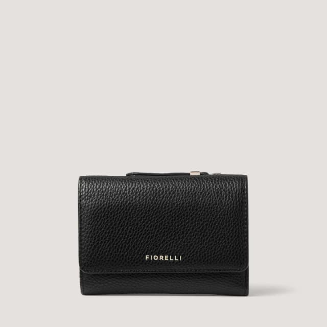 Fiorelli Womens Logo Snap Closure Billfold Wallet BLACK female One Size