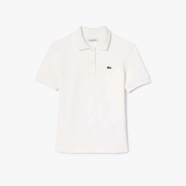 Lacoste Slim-Fit Terry Polo Shirt Cream female 10