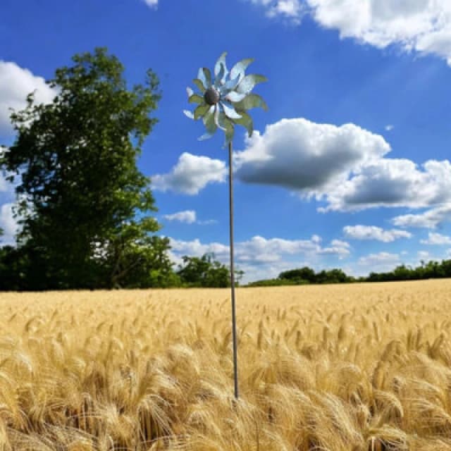 58" Metal Garden Wind Spinner Outdoor Decoration