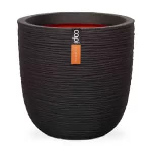 Capi Europe Ball Planter Rib NL 35x34 - Black