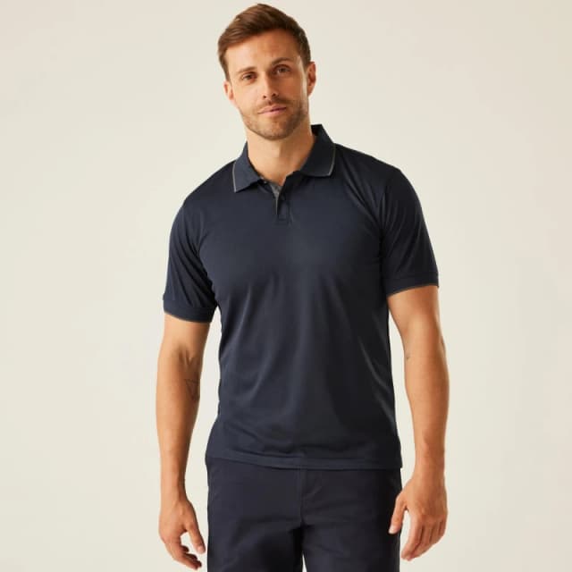 Regatta Regatta Men Navigate' Polo Shirt in Navy Size: Small Navy S Male 5063019693033