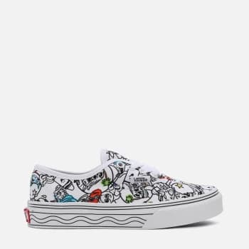 Vans X Crayola Kids Authentic DIY Sketch Your Way Trainers - Chex/Cherries - UK 11 Kids