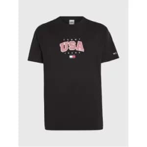 Tommy Jeans Tjm Clsc Modern Sport Usa Tee - Black