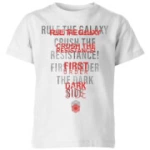 Star Wars Dark Side Echo White Kids T-Shirt - White - 11-12 Years