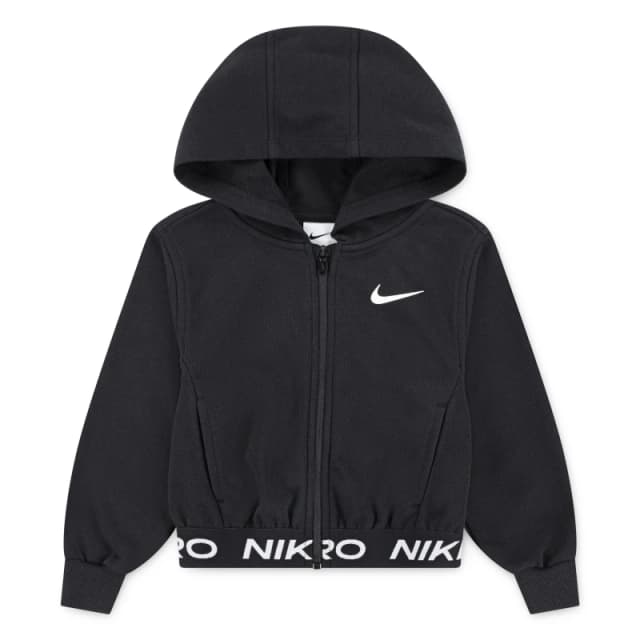 Nike Pro Flc F/Z In71 Black female 4-5 Yrs