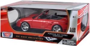 Porsche 911 Turbo Cabriolet Red Collectors Model.