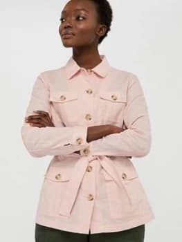 Monsoon Sasha Organic Cotton Linen Jacket - Pink