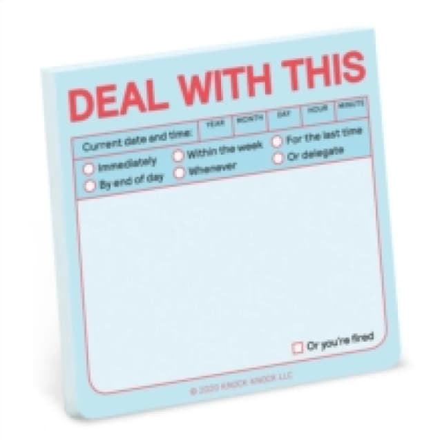 Knock Knock Deal with This Sticky Note (Pastel Edition) Other printed item