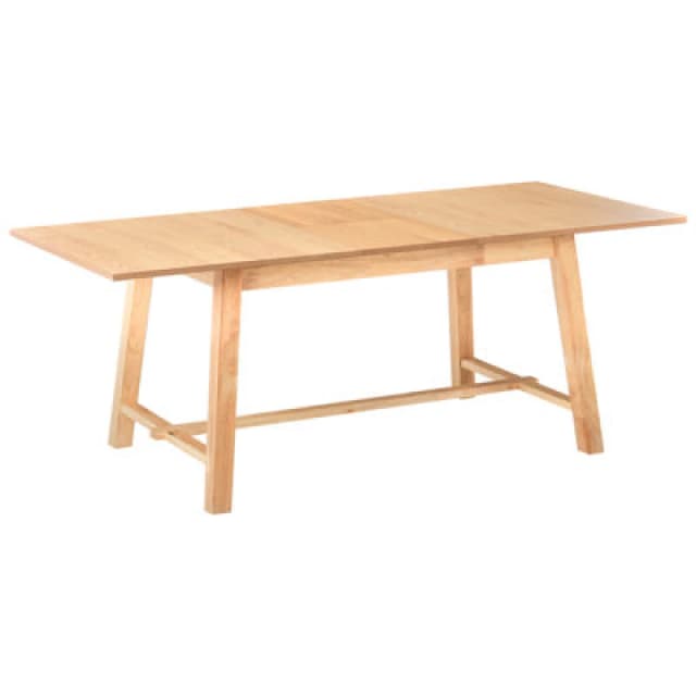 Beliani Extending Dining Table Barnes Light Ash Wood 160/200 Cm 90 Cm